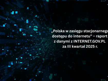 „Polska w zasięgu stacjonarnego dostępu do internetu” – raport z danymi z INTERNET.GOV.PL za III kwartał 2025 r.